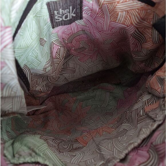 The Sak Brown Leather Crossbody Bag with Canvas Strap - Picture 5 of 5